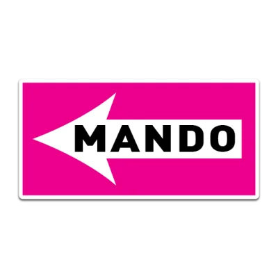 Mando arrow sign
