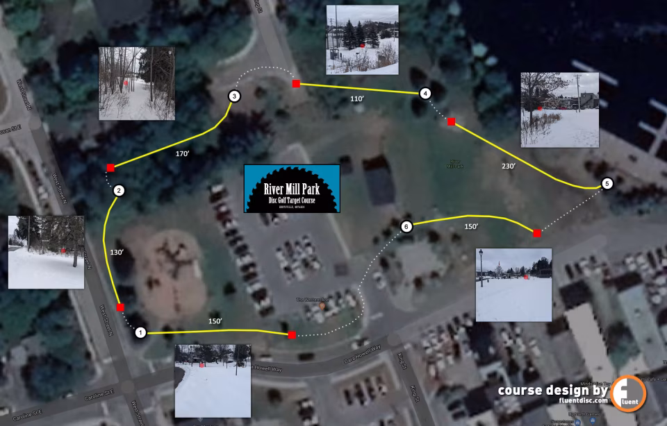 River Mill Winterfest Temporary Course Layout